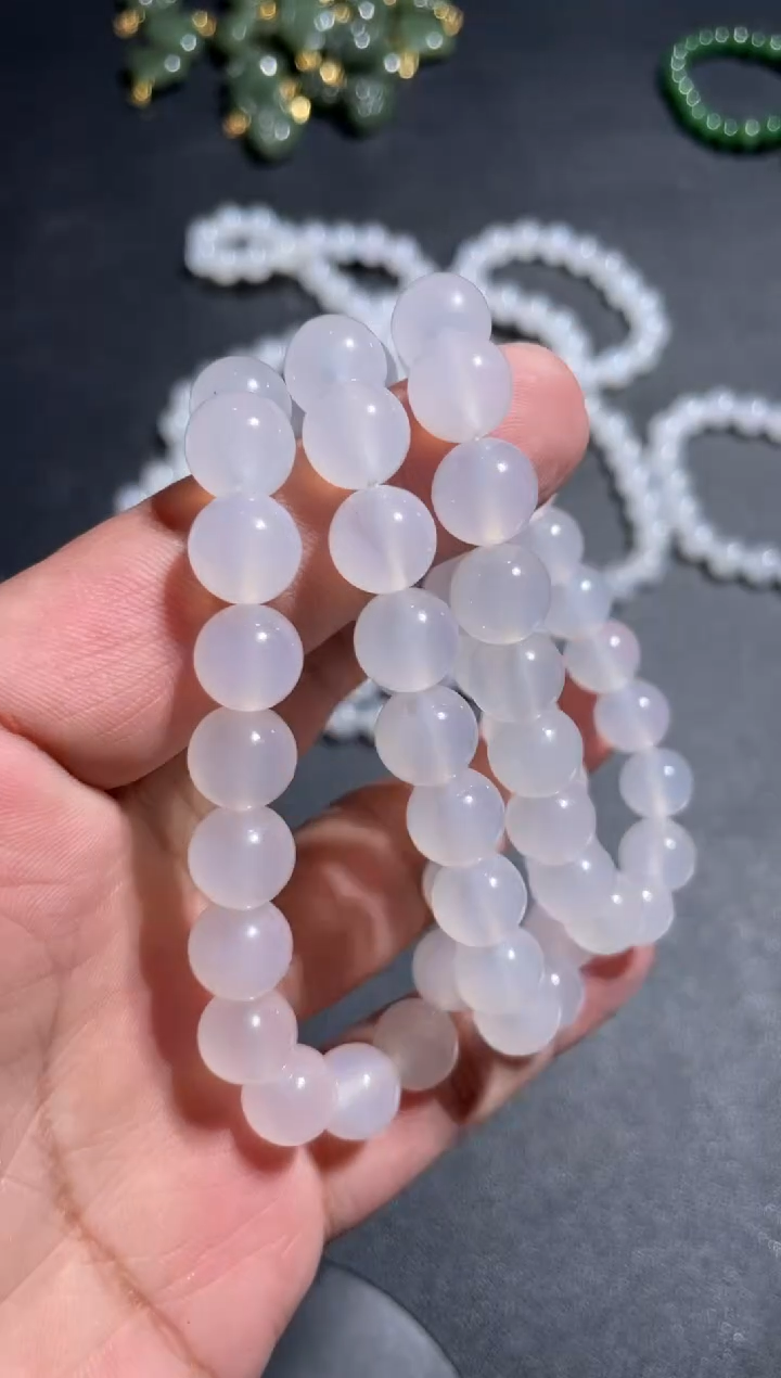 未镶嵌手串玛瑙/玉髓多样性发一