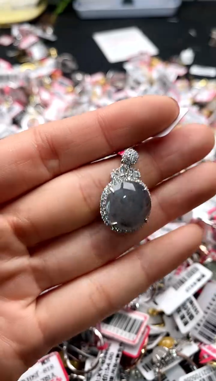 【闪购商品】翡翠戒指银S925镶嵌4444444     6