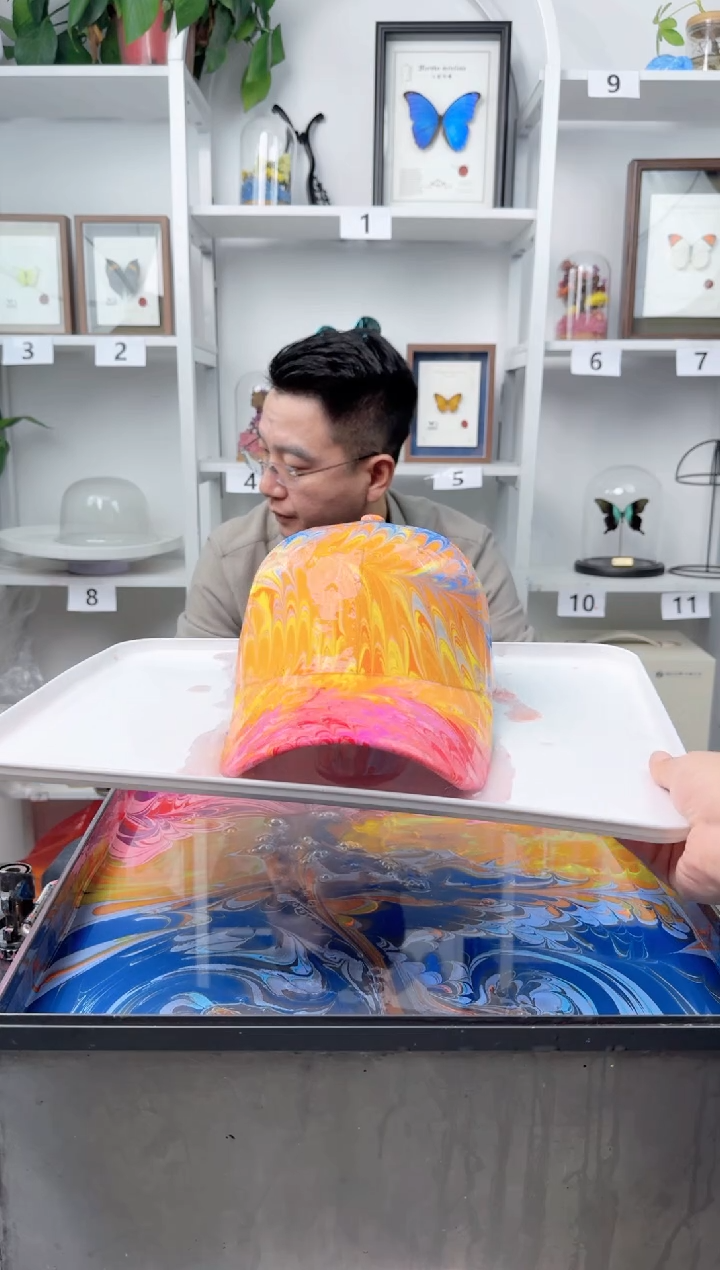 纯棉成人款盘龙纹水拓帽