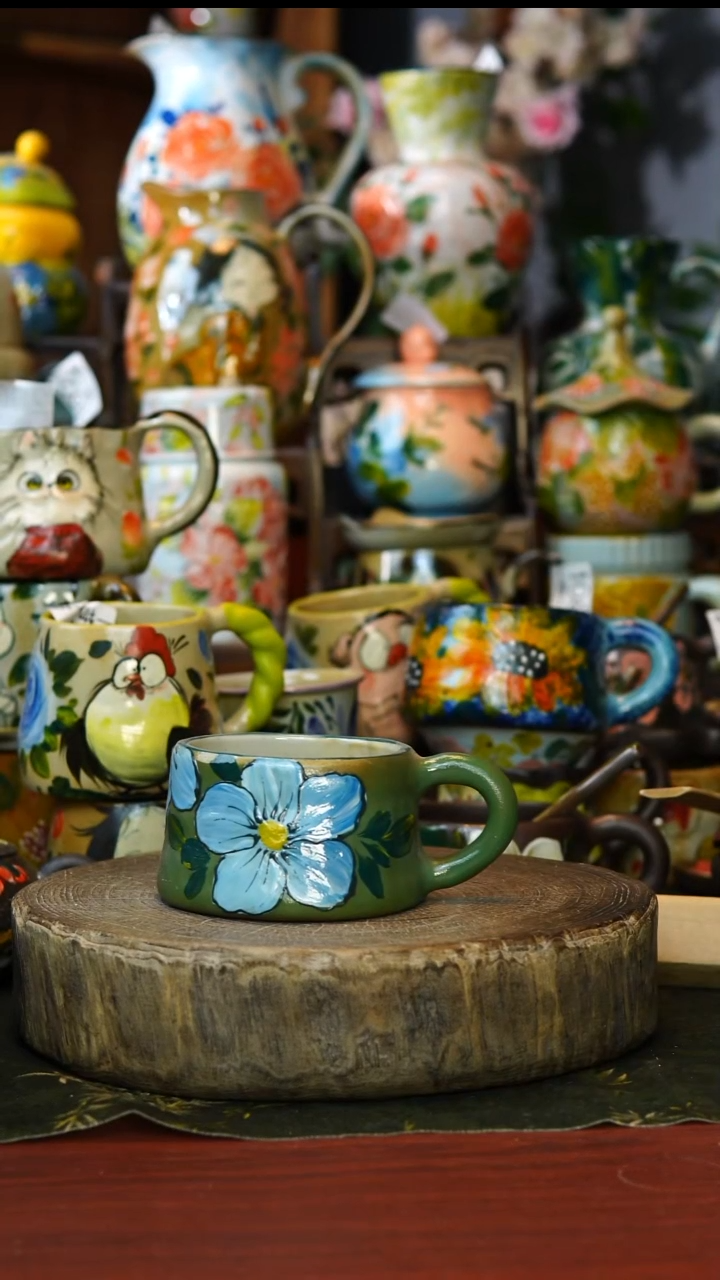 陶瓷209景德镇手工手绘釉下彩陶瓷