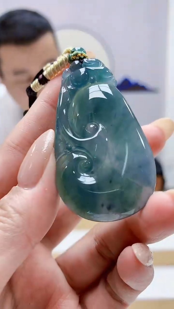 未镶嵌定制翡翠4898MM-毛货挂件64