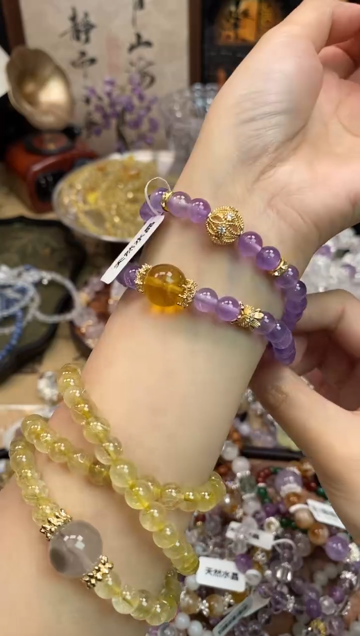 【闪购商品】紫晶手链未镶嵌225手串