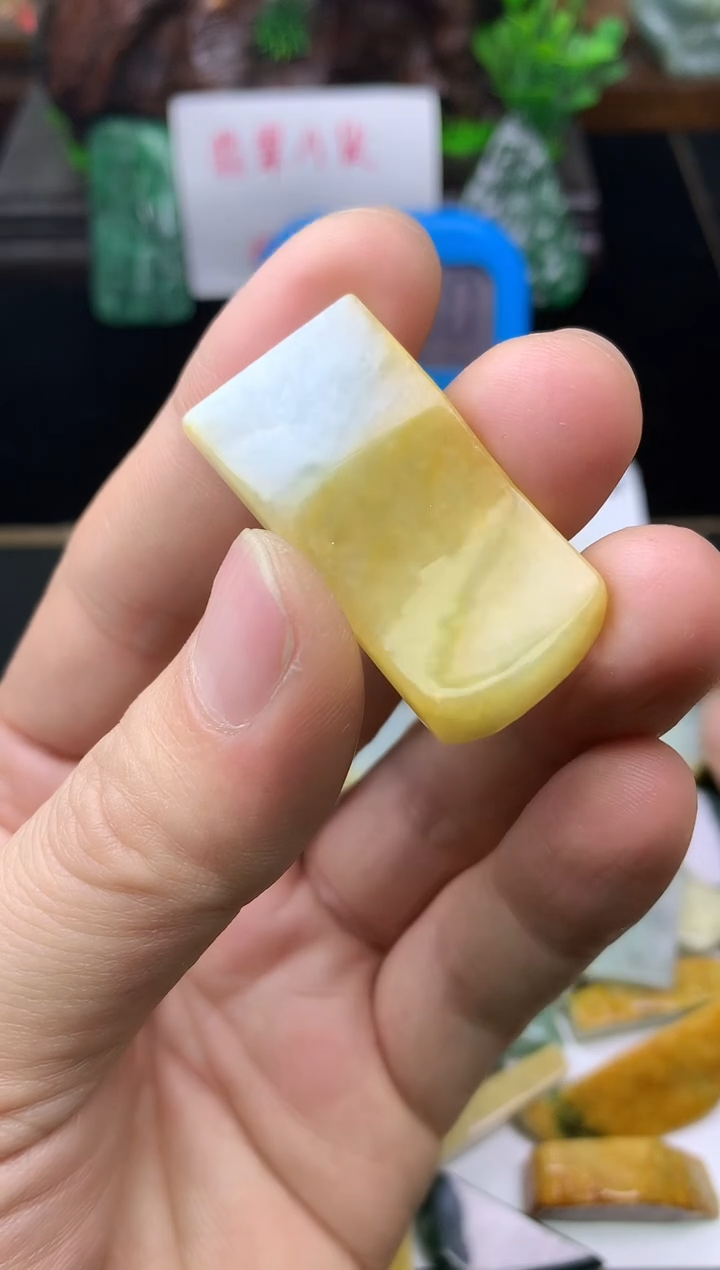 颈饰未镶嵌翡翠清**云料子