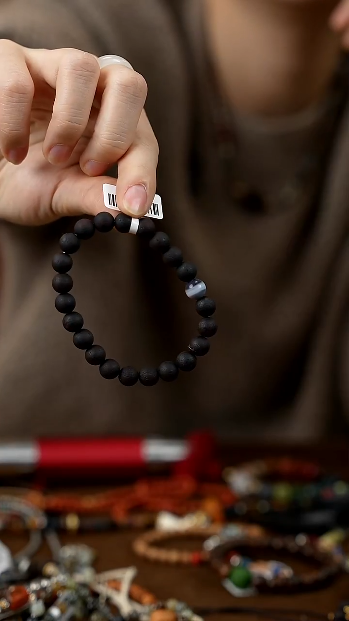 未镶嵌手链玛瑙/玉髓降真香缠丝玛瑙单圈/道康/