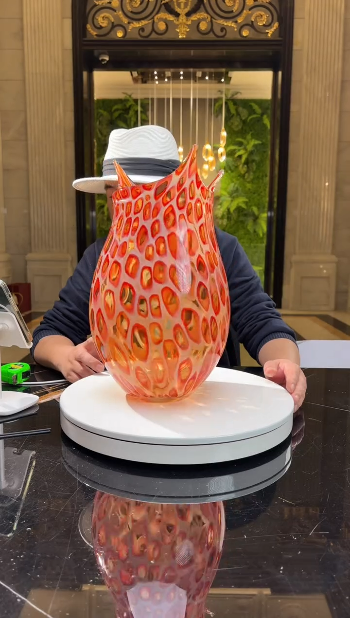 【闪购商品】摆件AJ05636水晶琉璃艺术花器