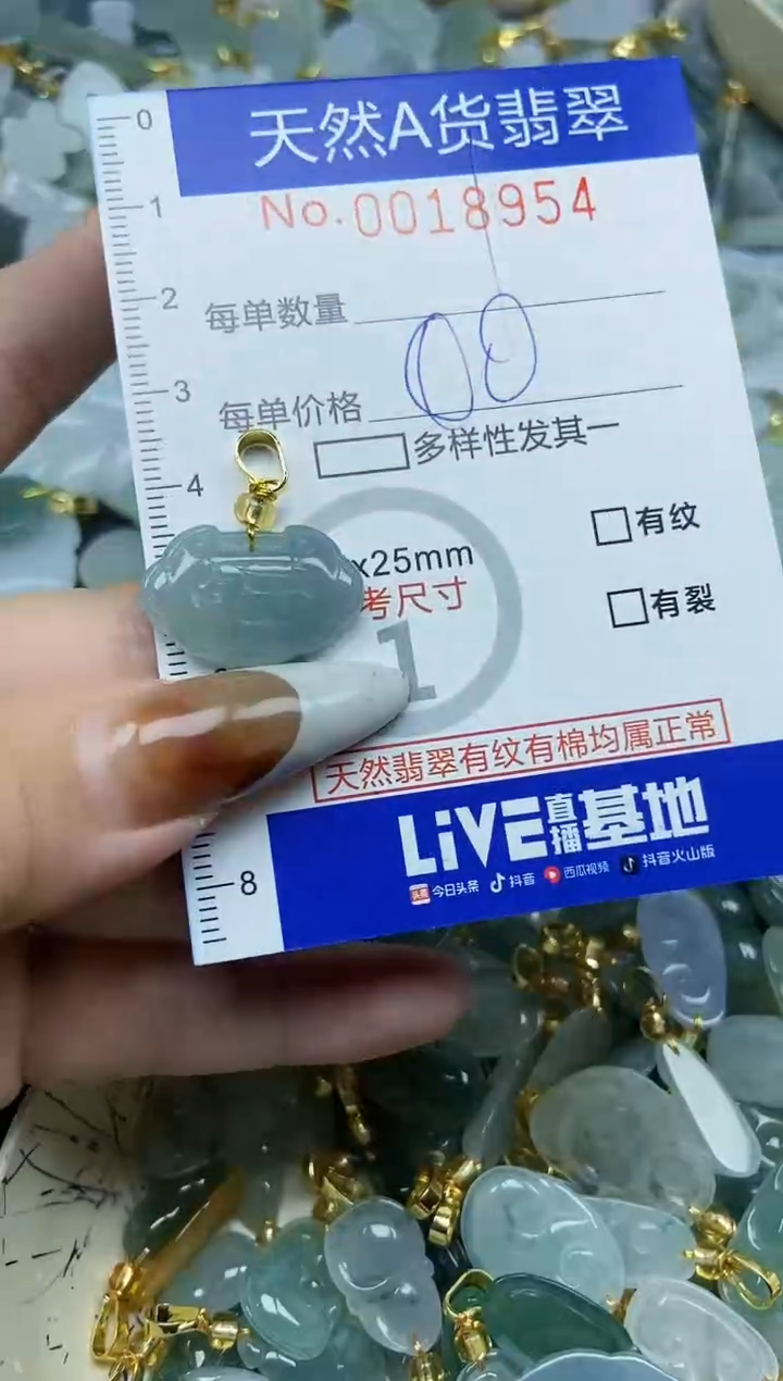 【闪购商品】翡翠颈饰未镶嵌天然A货翡翠