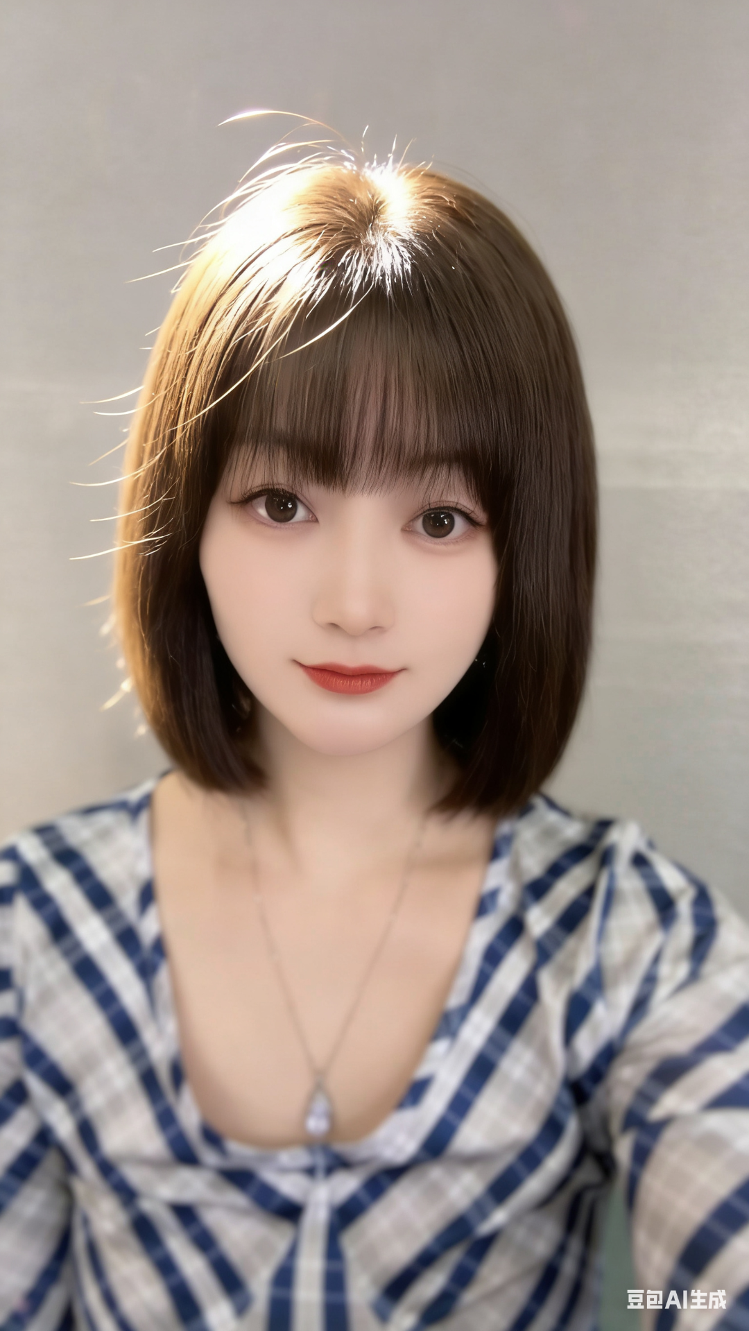 【纳米封边减龄波波】32cm长夏季冰感透气仿真头皮全真发整体假发