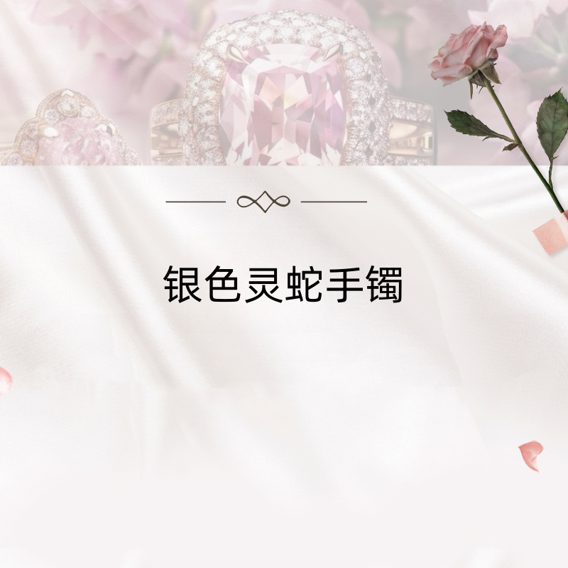 【经典银色灵蛇手镯】 cnc精雕高定版 轻奢手镯