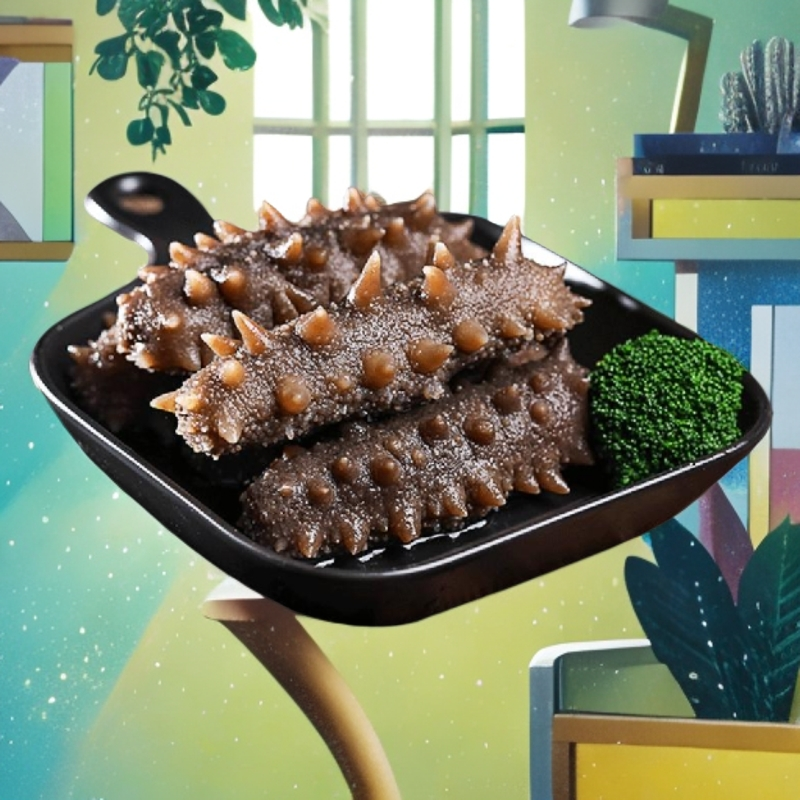 鲜食海参 解冻即食 营养刺参Q弹新鲜 到手15+5只 8公分左右