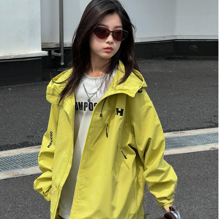 大童130-170时尚休闲潮流百搭宽松户外连帽冲锋外套MGHP825000