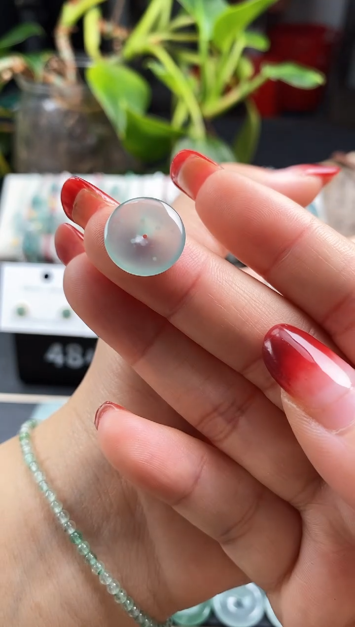 【闪购商品】翡翠颈饰未镶嵌平安扣裸石