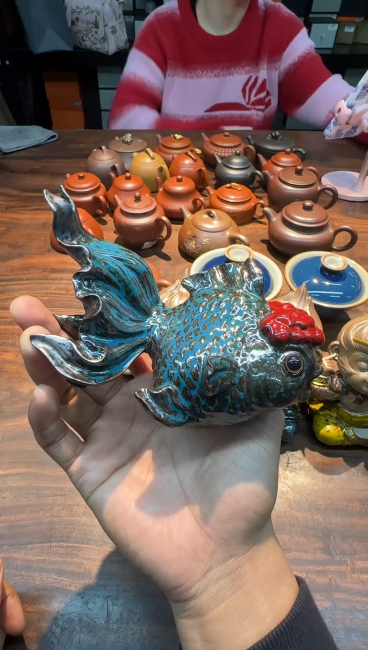 【闪购商品】王顺 鸿运当头-小金鱼（蓝）