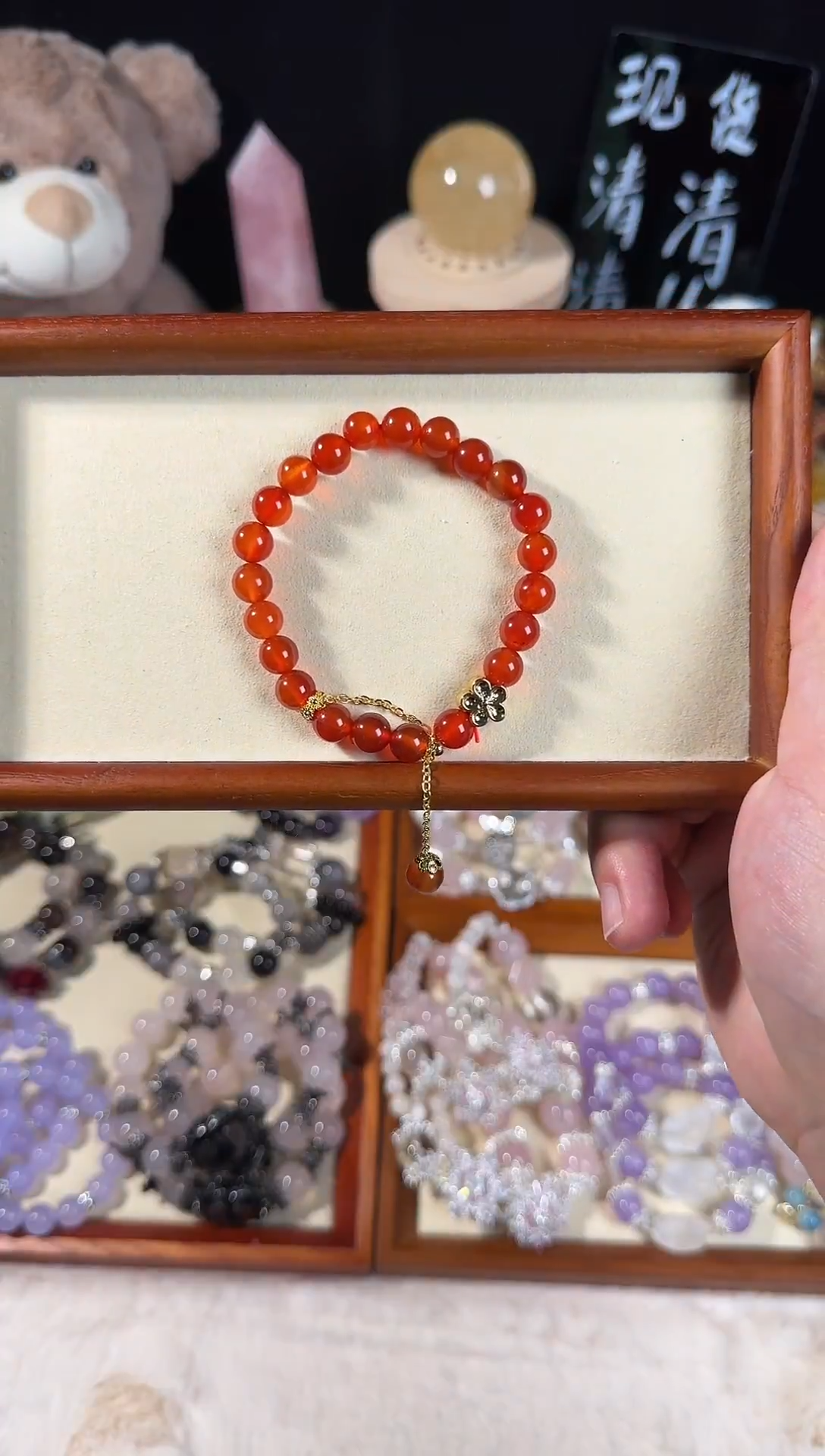 【闪购商品】玛瑙/玉髓手链未镶嵌红玛瑙手串