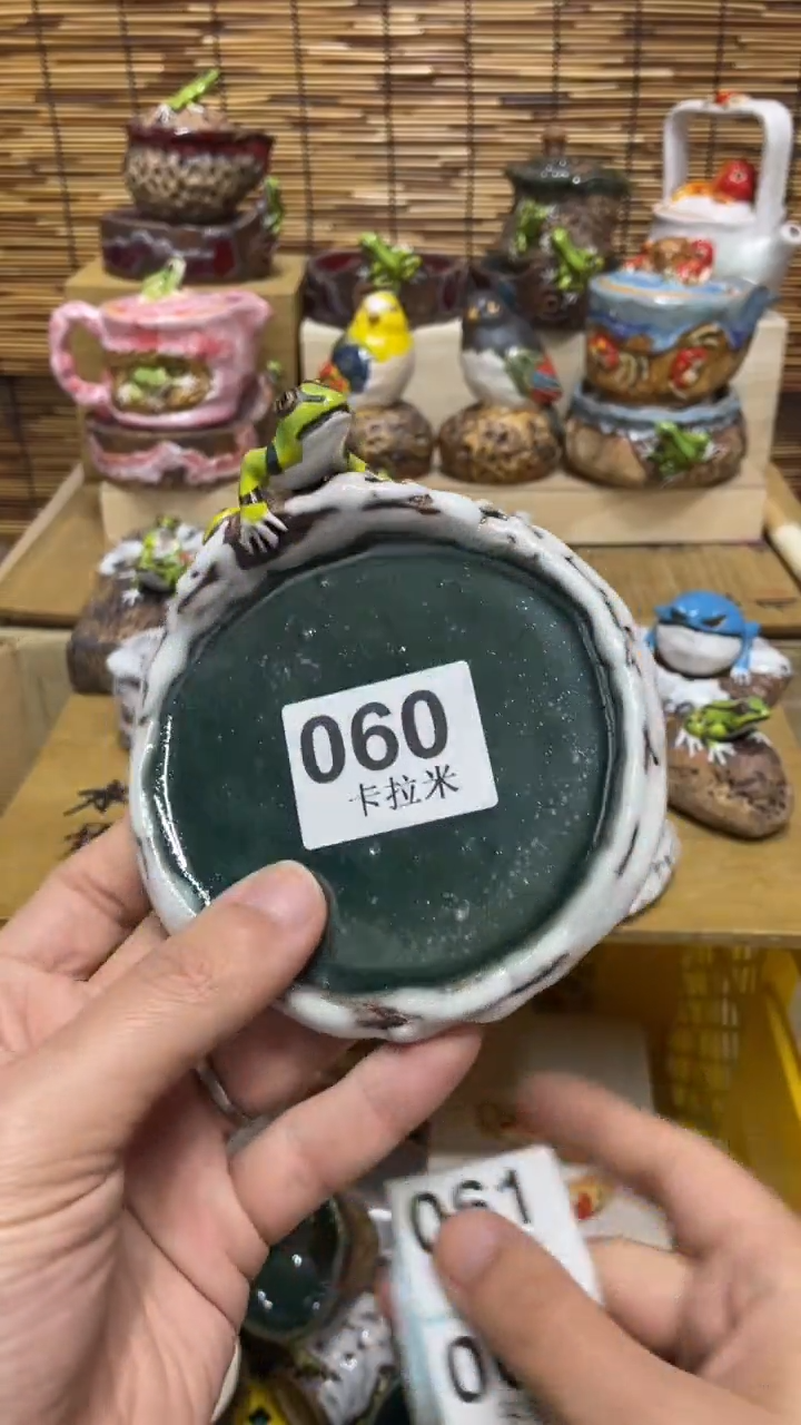 060精美粗陶手工柴烧