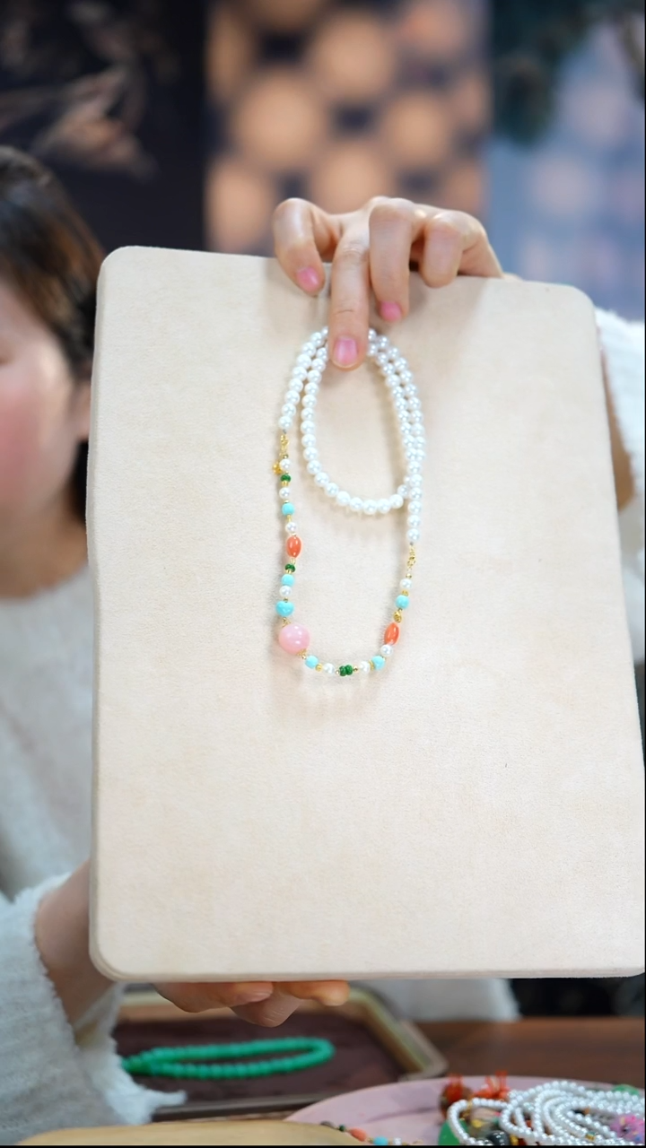 项链未镶嵌淡水珍珠天然淡水珍珠项链