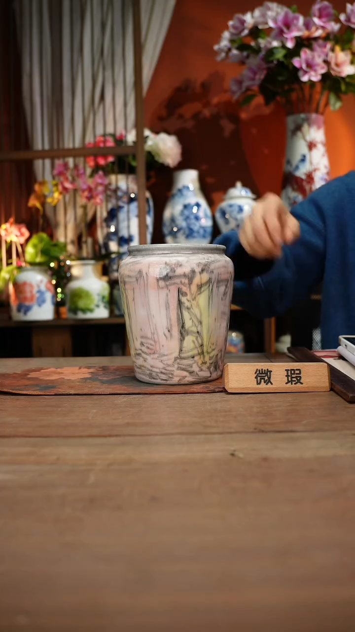 当代高温釉下彩手绘陶瓷餐具