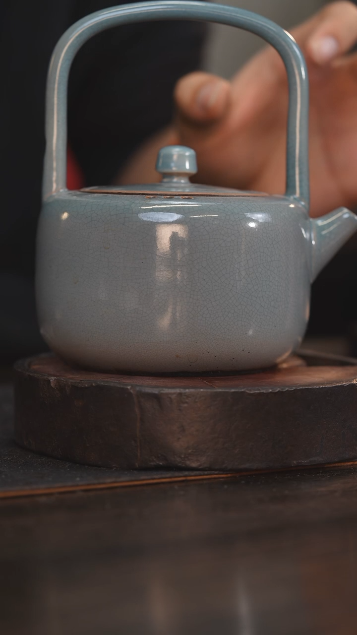 【闪购商品】杯38柴房陶瓷 蓝色壶