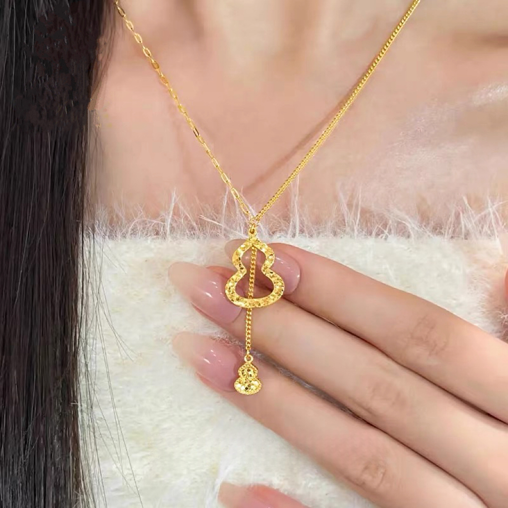 铜合金项链 【高版本】碎冰冰葫芦项链时尚轻奢百搭不掉色百搭精致