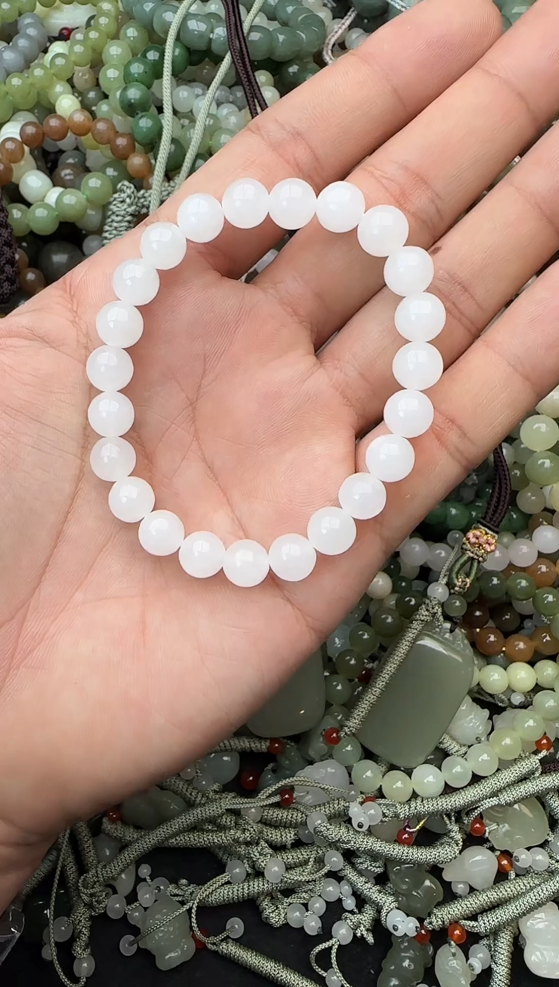 颈饰未镶嵌和田玉拍一发一