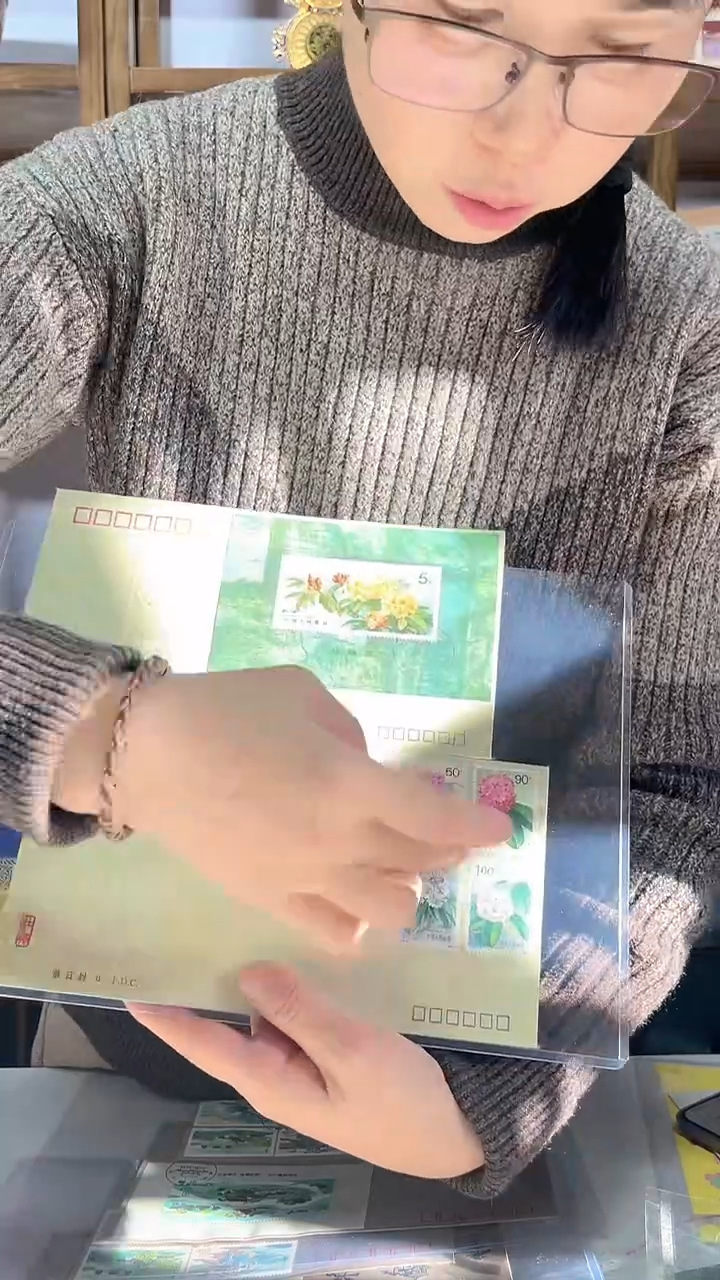 T162杜鹃花邮票丝绸首日封