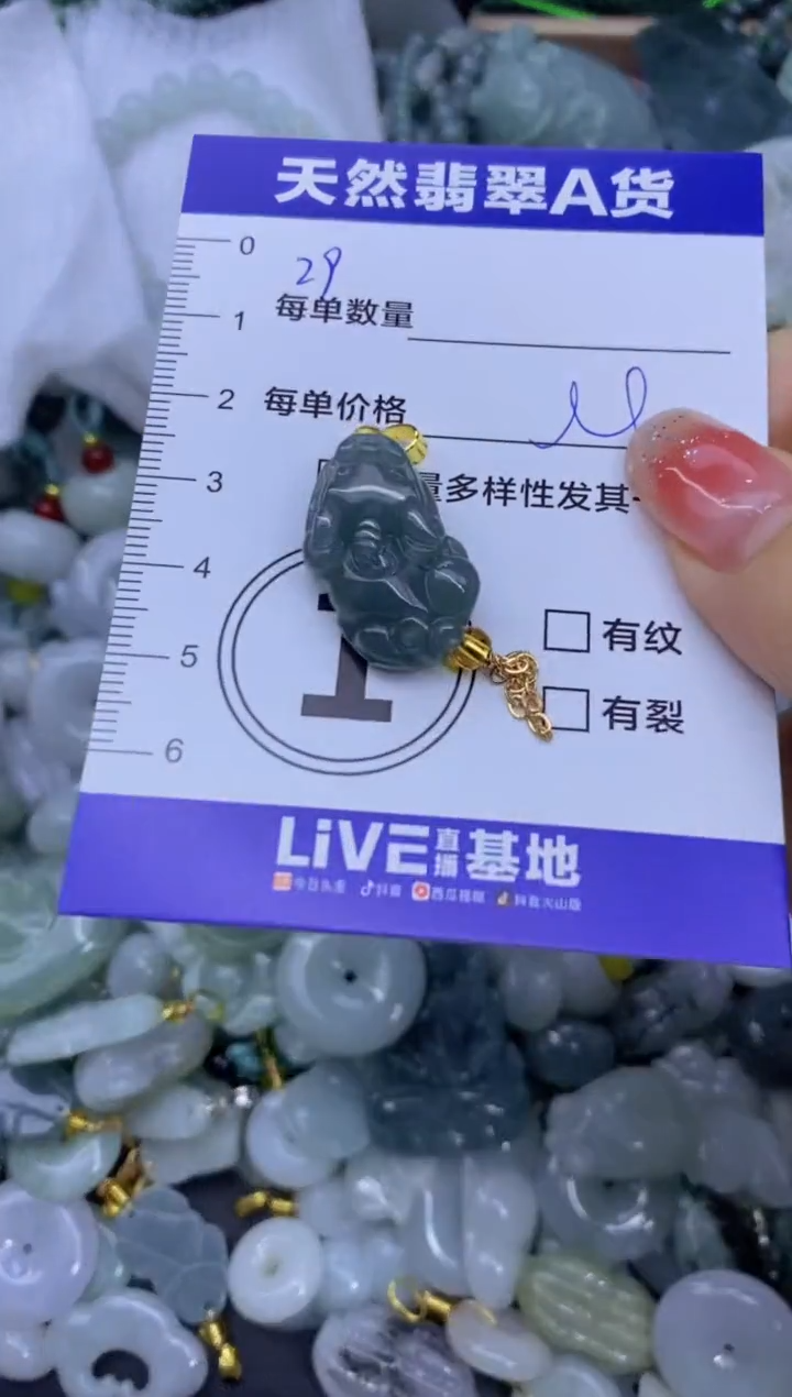 颈饰未镶嵌翡翠天然翡翠A货批量多样性发一件