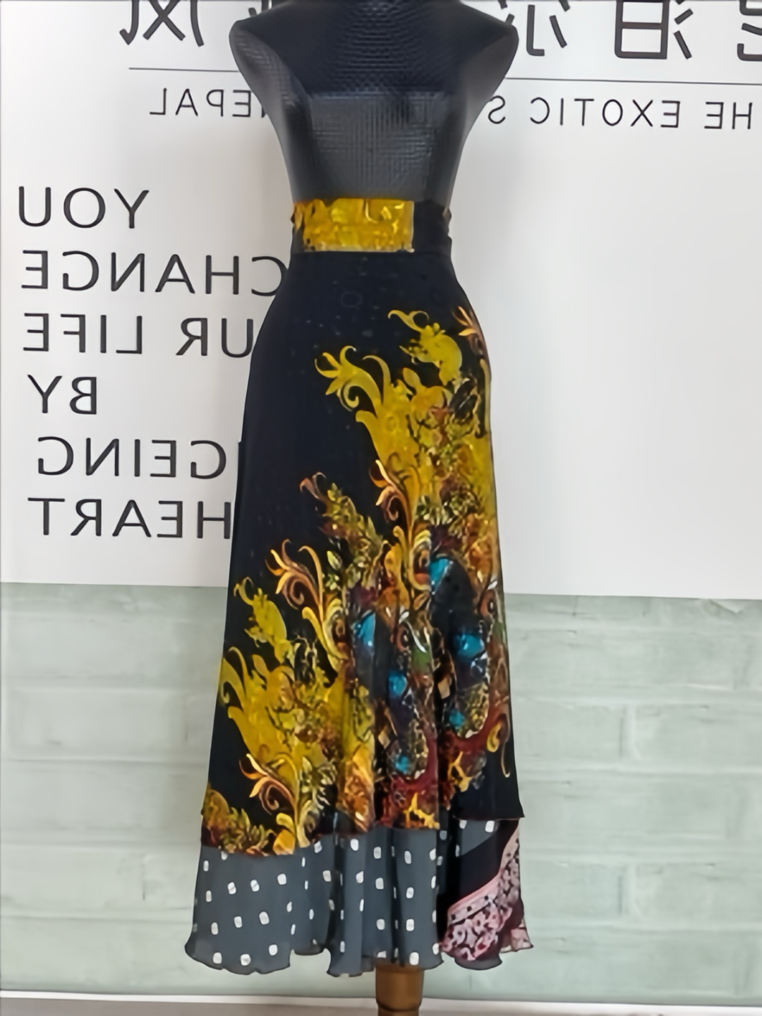 （瑕疵品清货）尼泊尔手工裹裙双面双穿时尚气质优雅民族风不挑身才