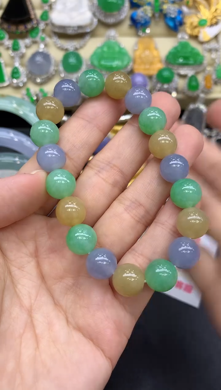 未镶嵌手串翡翠344-中国好珍宝