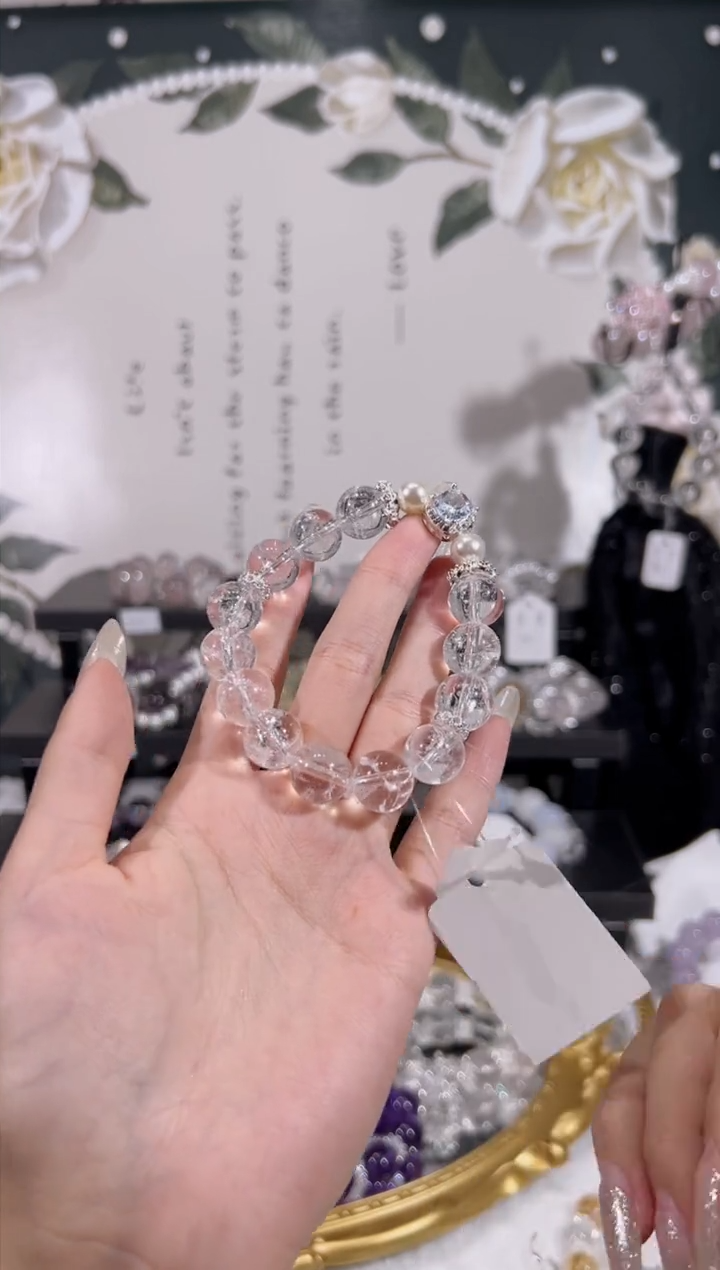 【闪购商品】水晶手链未镶嵌天然水晶默认微瑕 多样性发货发其一