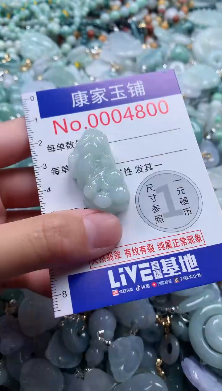 翡翠未镶嵌吊坠(不含链)4800