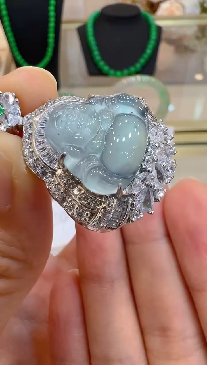 翡翠银S925镶嵌吊坠(不含链)多样性团购发一件