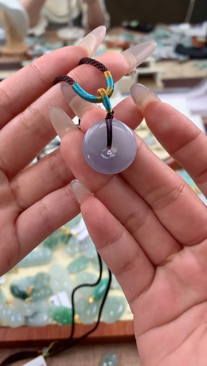 【闪购商品】翡翠颈饰未镶嵌 天然A货翡翠挂件    