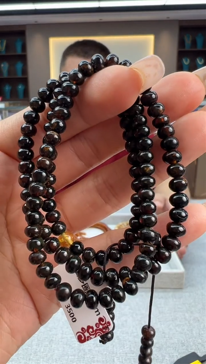【闪购商品】琥珀手链未镶嵌67秒拍号