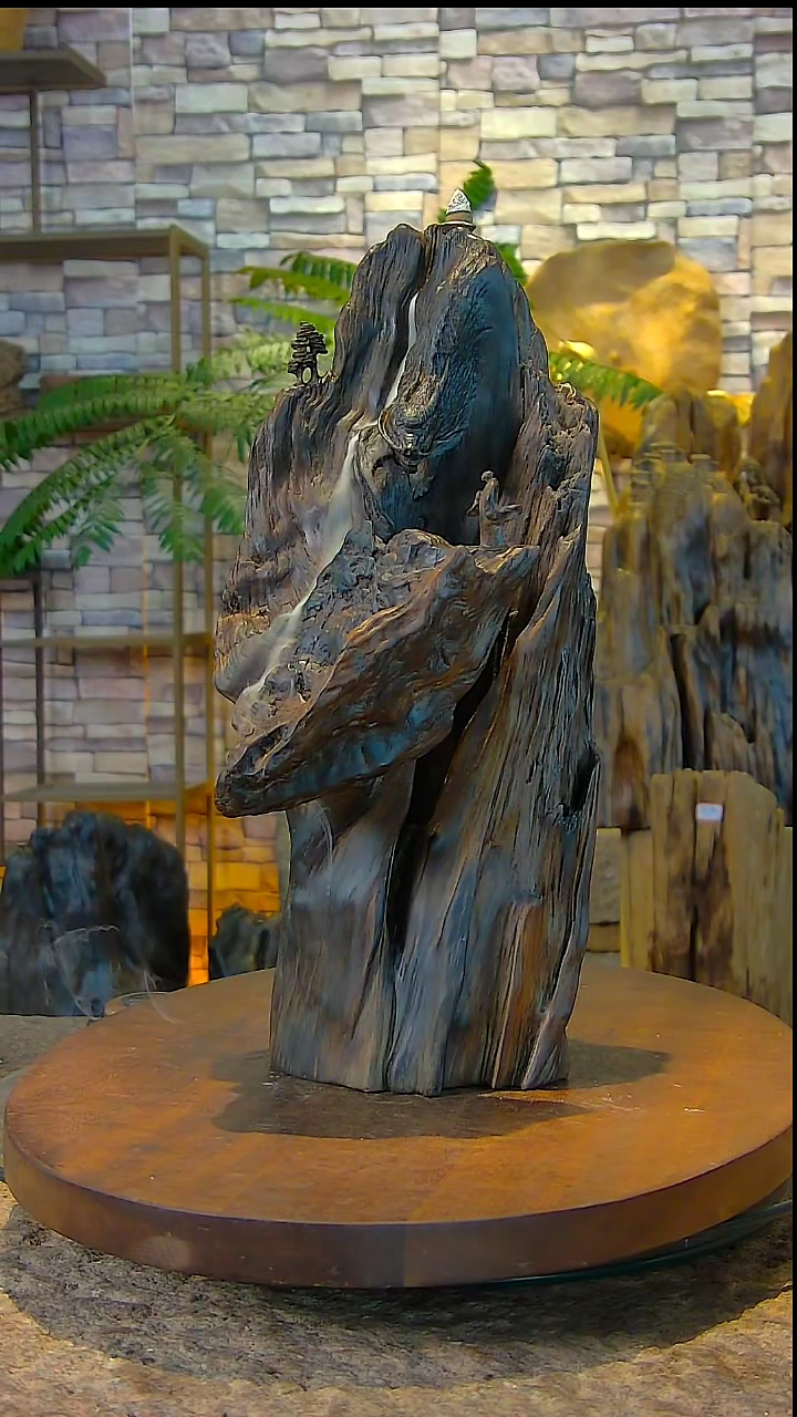 木金丝楠阴沉木倒流香摆件