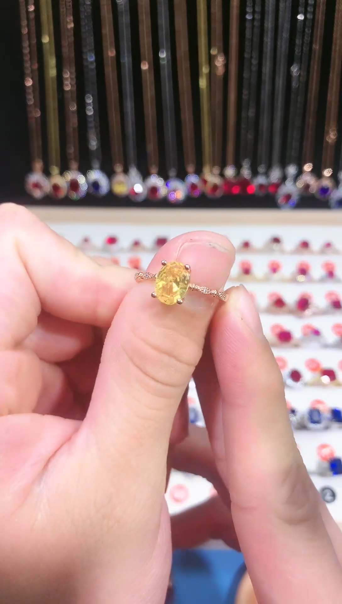 【闪购商品】烟晶戒指银S925镶嵌11111