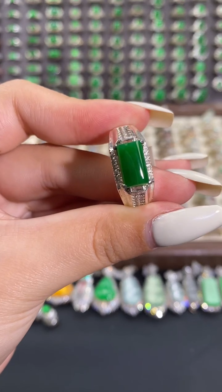 未镶嵌戒指翡翠天然缅甸A货翡翠未镶嵌 粉丝福利