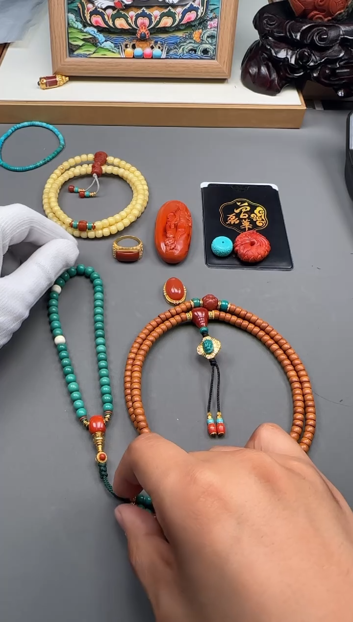 【闪购商品】绿松石配饰配饰18K金镶嵌配饰配饰