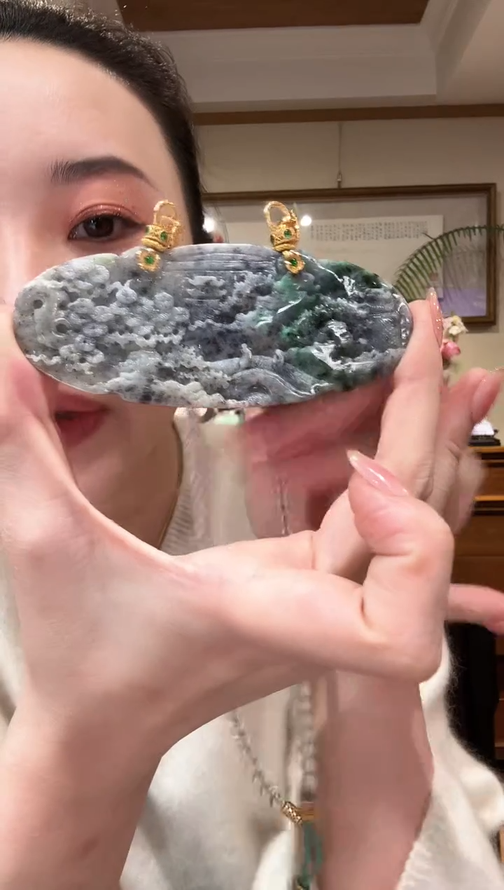 【闪购商品】翡翠颈饰未镶嵌国风