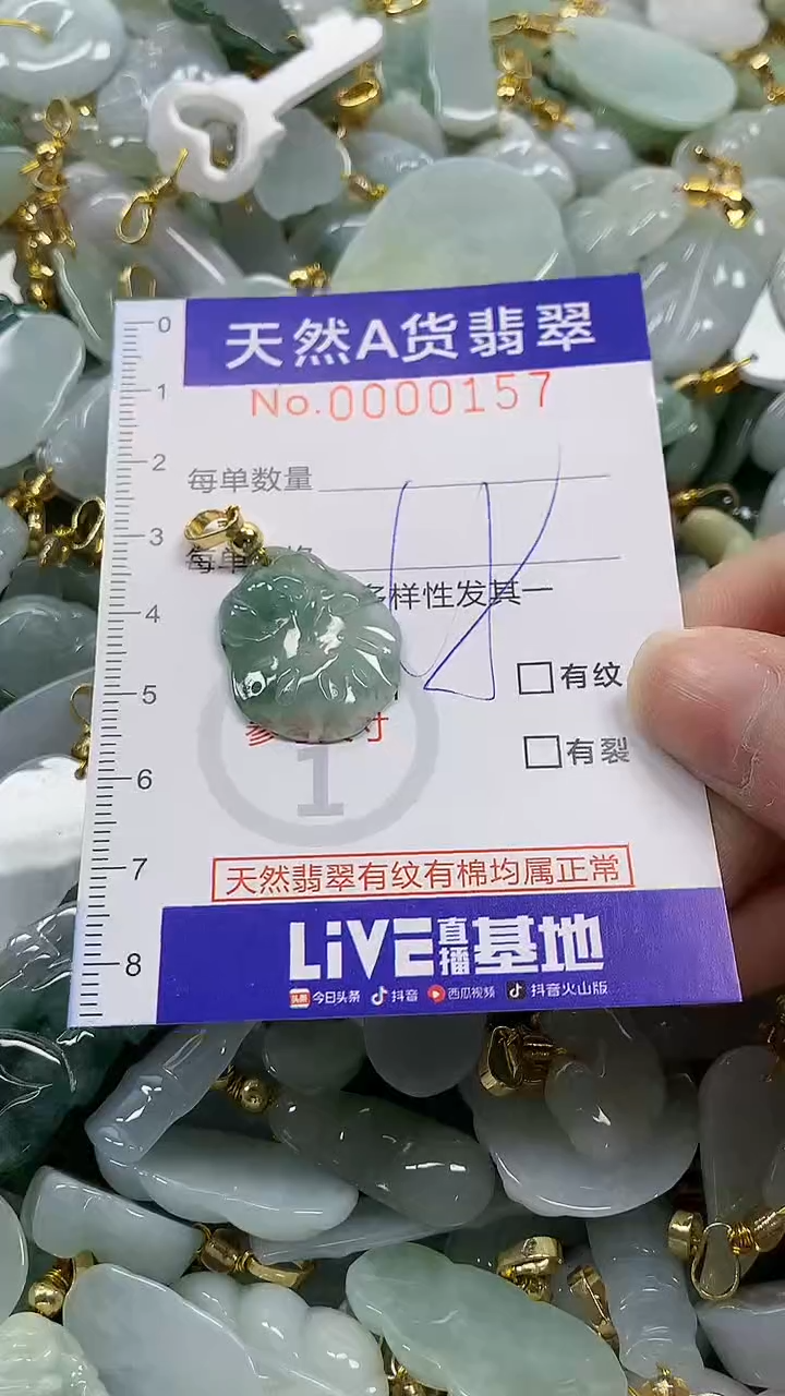 颈饰未镶嵌翡翠天然A货翡翠
