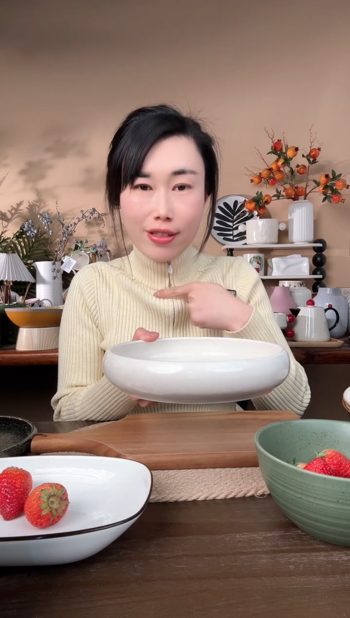 【闪购商品】瓷片8.3英寸米色窑变钵钵碗微瑕