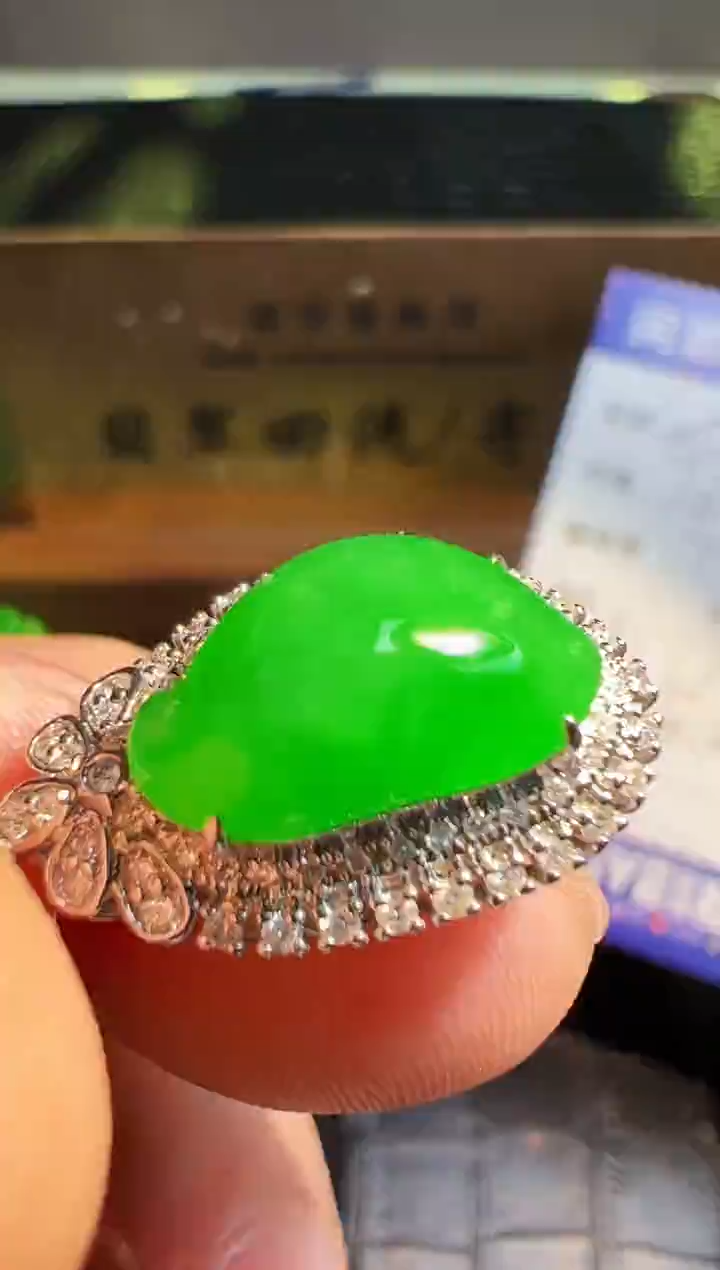 【闪购商品】翡翠颈饰18K金镶嵌翡翠回流