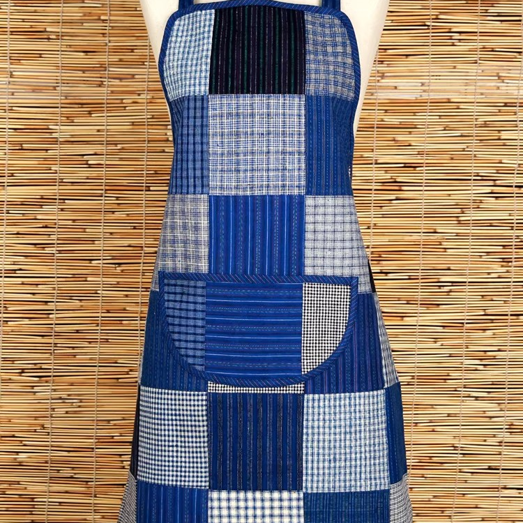 小方块拼接围裙 120