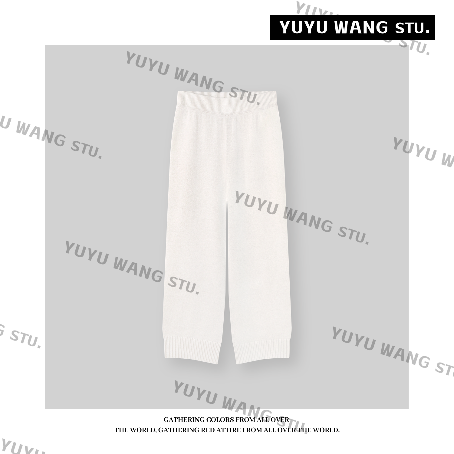 YUYU WANG【时与】针织裤RB2SDRF2662