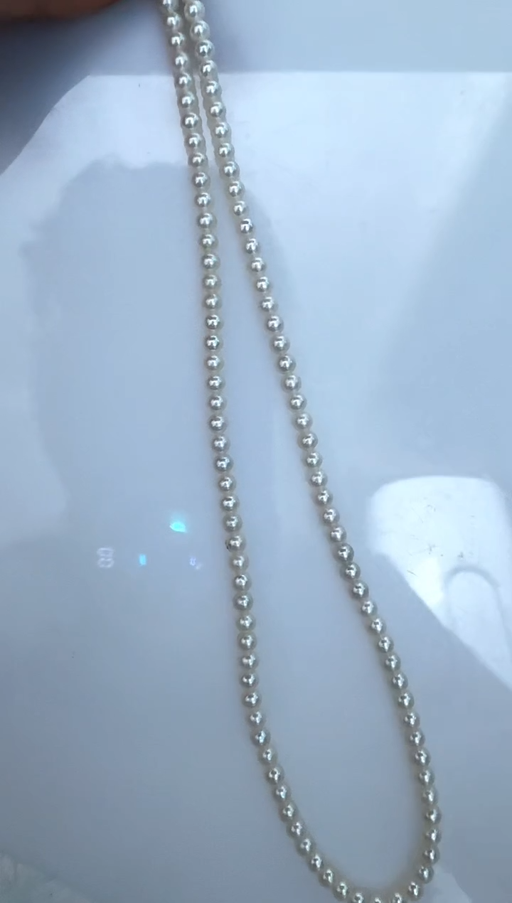 【闪购商品】淡水珍珠耳饰18K金镶嵌项链3
