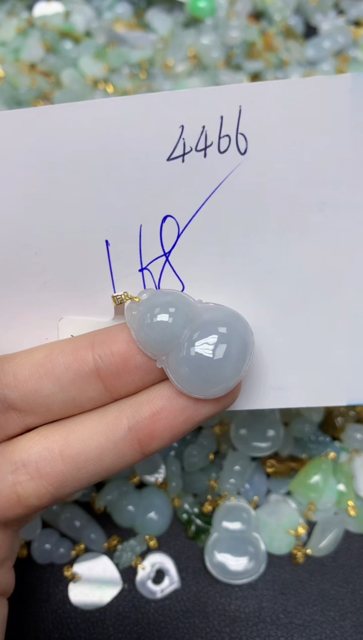 【闪购商品】翡翠颈饰18K金镶嵌 天然翡翠A货