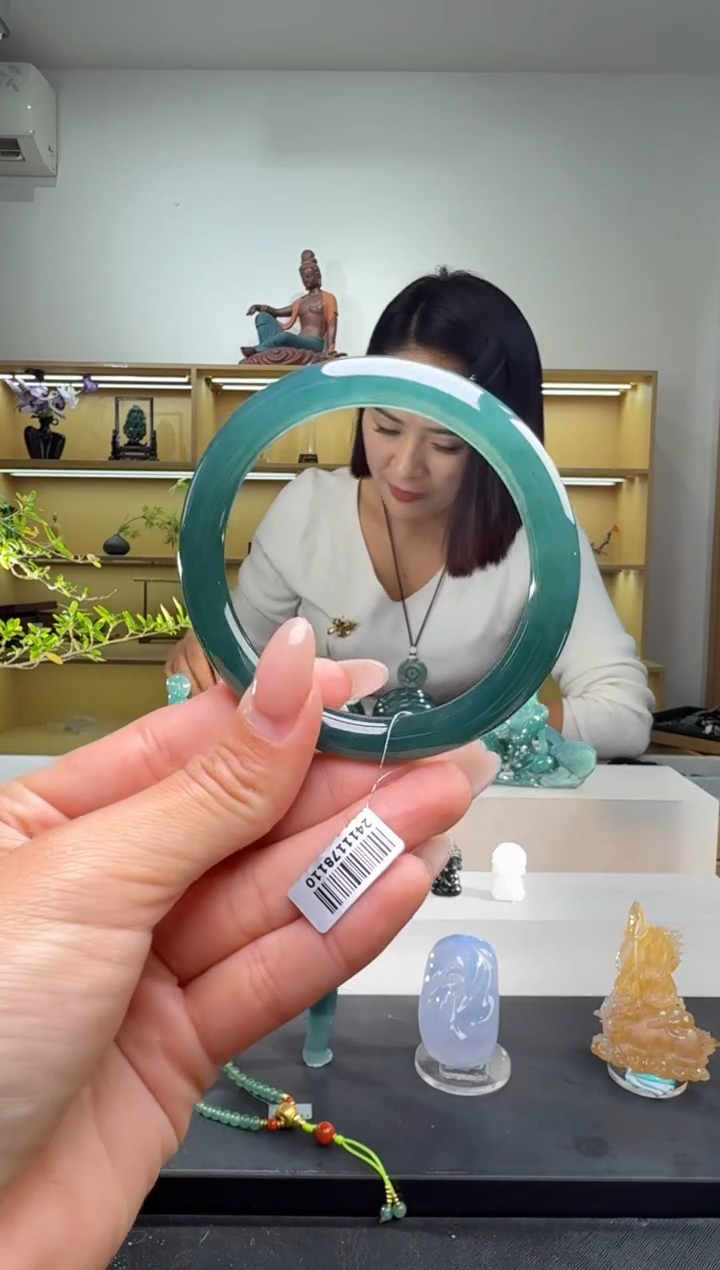 未镶嵌手镯翡翠56圈