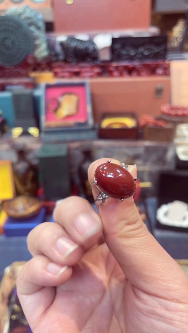 【闪购商品】南红玛瑙戒指未镶嵌