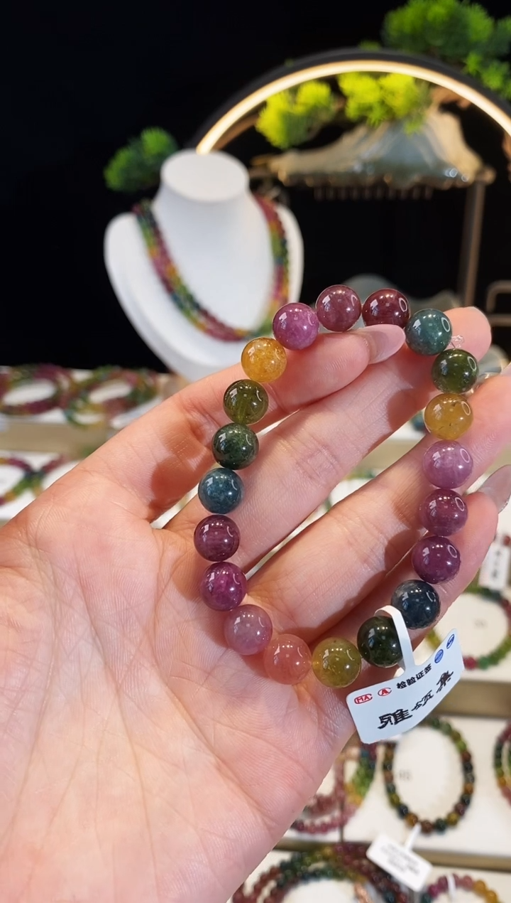 【闪购商品】碧玺手链未镶嵌 G2413素圈颜色微差