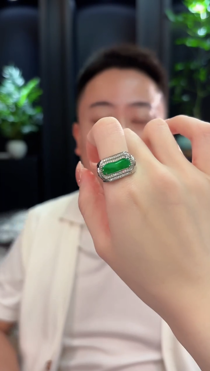 未镶嵌戒指翡翠 缅甸A货/支持复检/一件