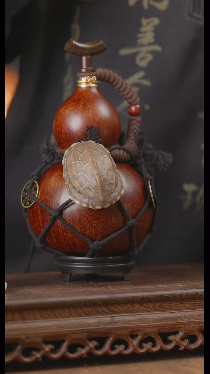 【闪购商品】277号精品天然大漆工艺防渗内胆酒葫芦~