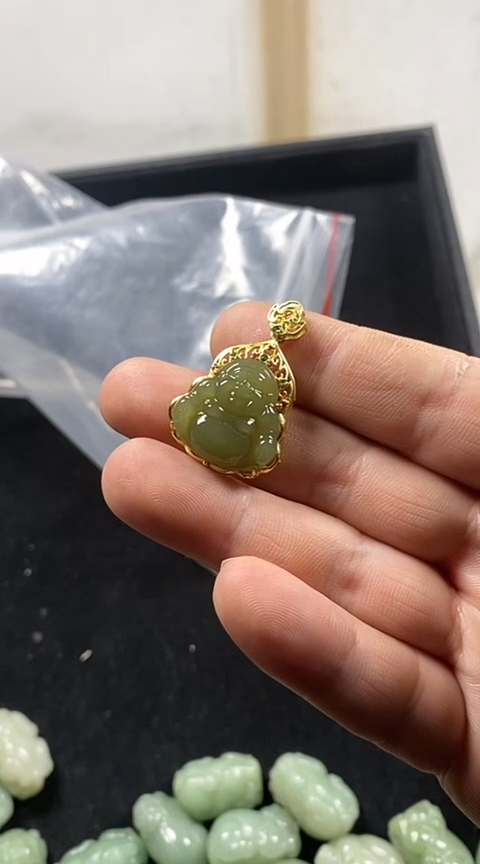 【闪购商品】和田玉颈饰银S925镶嵌11